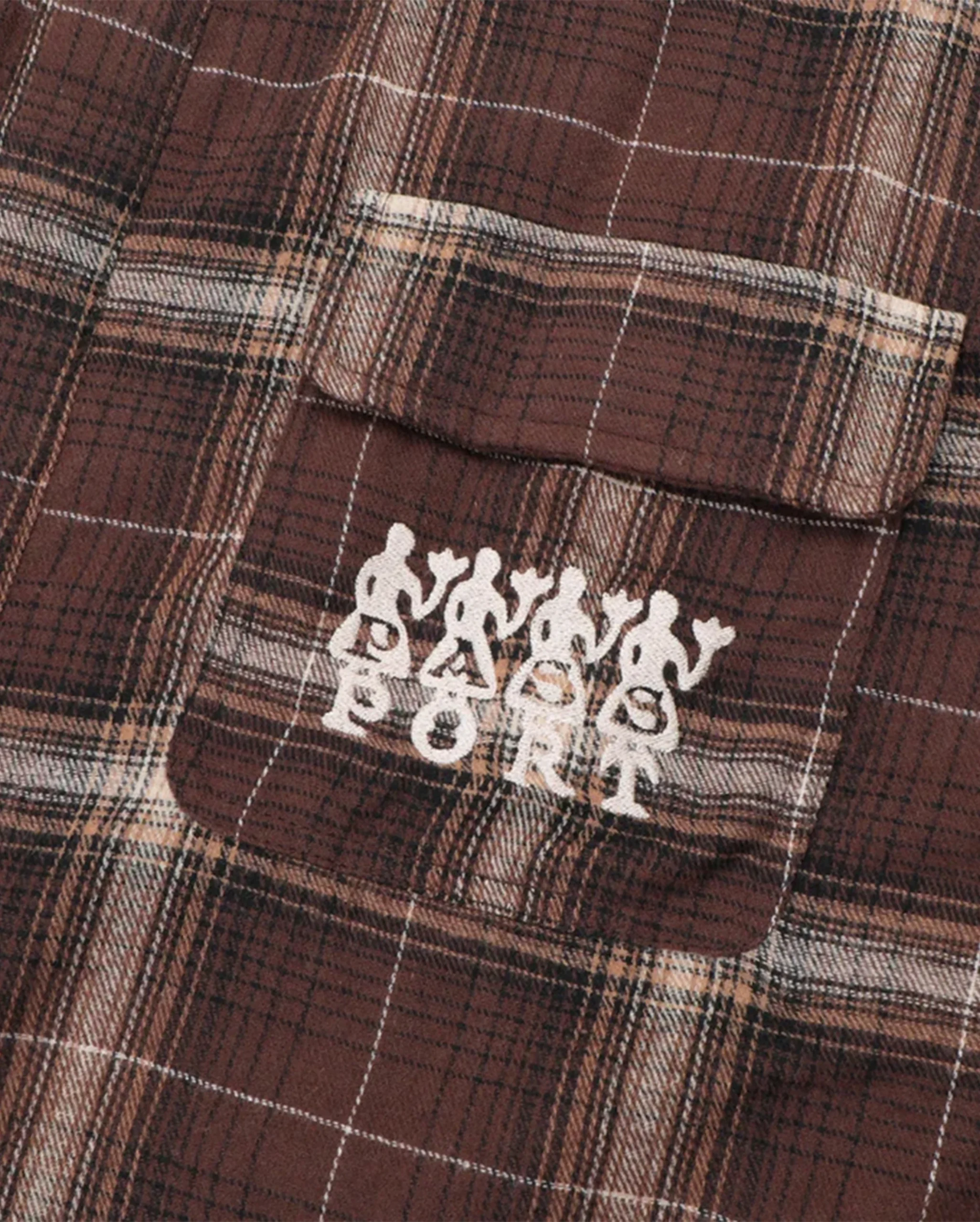 4 Flowers Flannel Vineyard Shirt Brown – Image 2